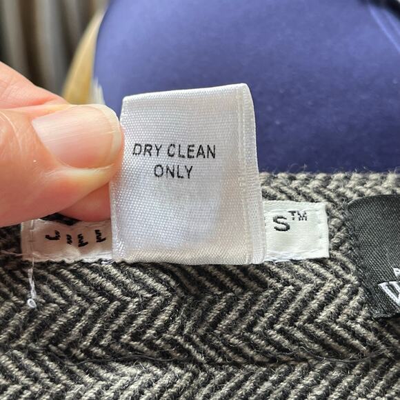 Jillian Jones Women's Vintage 100% Wool Grey Herringbone Dress Pants Size 6 - Picture 9 of 9